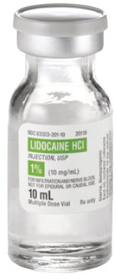 Lidocaine HCl 1%, 10 mg / mL Injection Multiple Dose Vial 10 mL by Fresenius Kabi USA, LLC.  ID 63323-0201-10